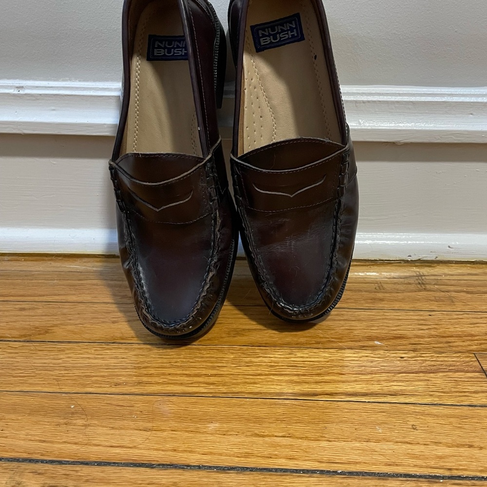 Nunn Bush Men's Dark Brown Slip-On Loafers